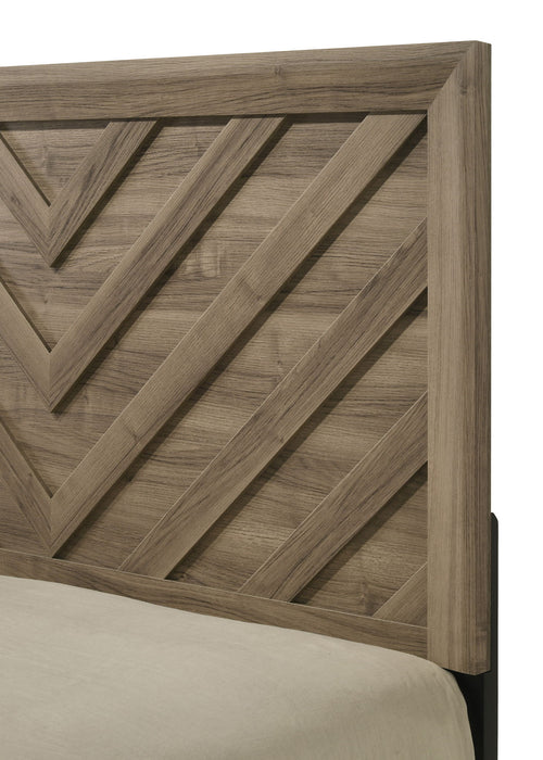 Valor - Full Panel Bed - Light Bown