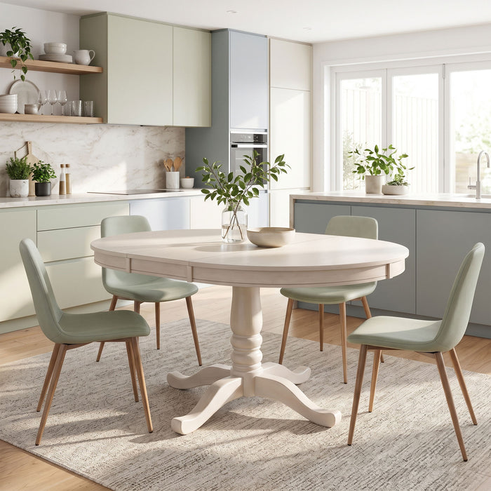 5 Pieces Dining Table And Chairs Set For 4 Persons