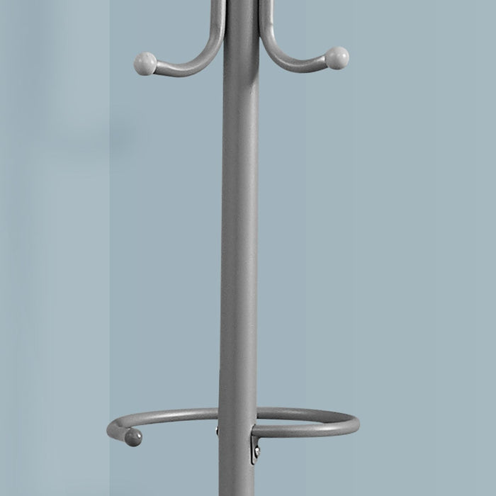 Coat Rack, Hall Tree, Free Standing, Hanging Bar, 6 Hooks, Entryway, Contemporary & Modern