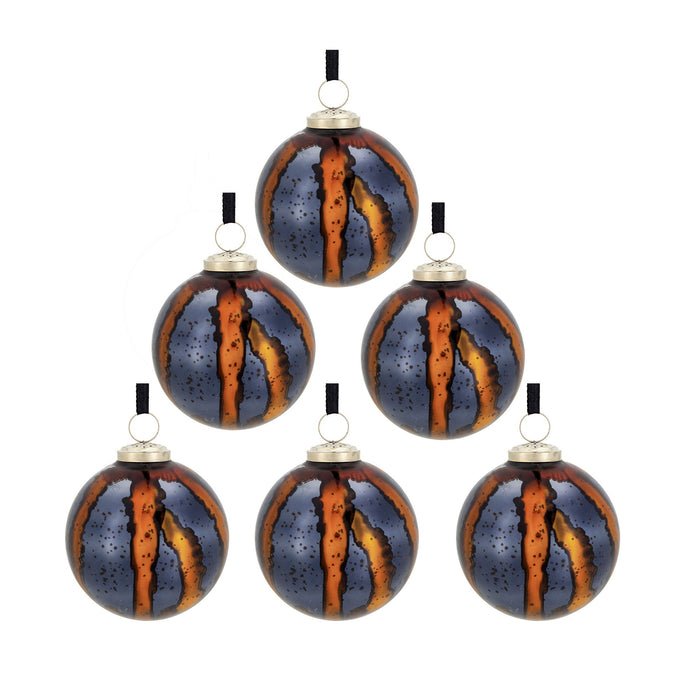 Christmas Ball Ornaments, Decorative Hanging Ball Christmas Tree Ornaments, For Holiday Party Decorations (Set of 6)