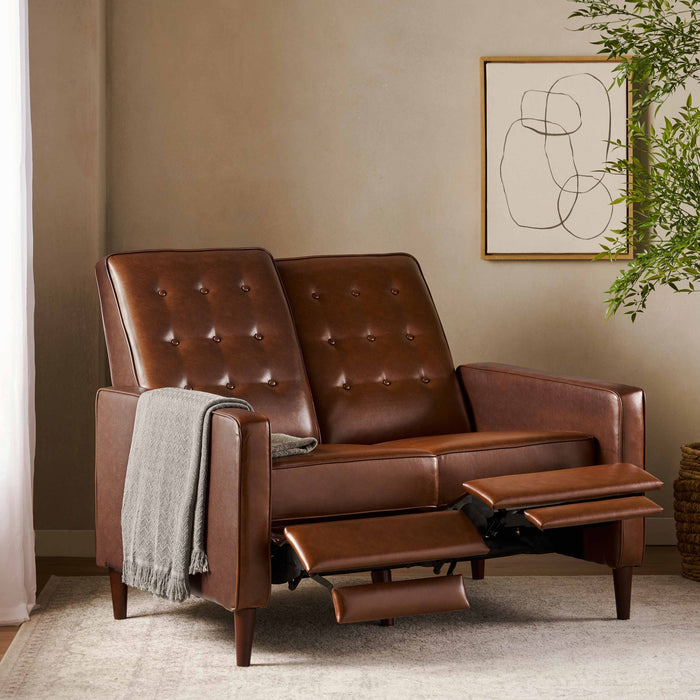 Manville - Contemporary Tufted Loveseat Pushback Recliner