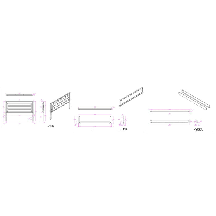 Soulmarie - Bed With LED Lighting And Padded Headboard