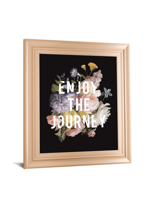 Floral Sentiment II Black By Wild Apple Portfolio - Framed Print Wall Art - Black