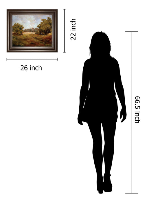 Peaceful Retreat I By Baynes, M - Framed Print Wall Art - Green