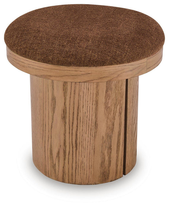 Lewisen - Accent Ottoman - Clay