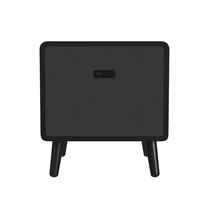 Halo - Square Smart End Table - Black
