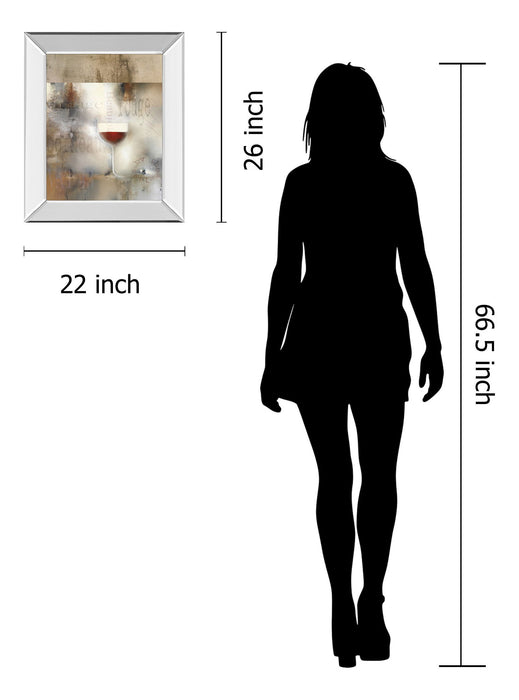 Cellar Il By J.P Prior - Mirror Framed Print Wall Art - Beige