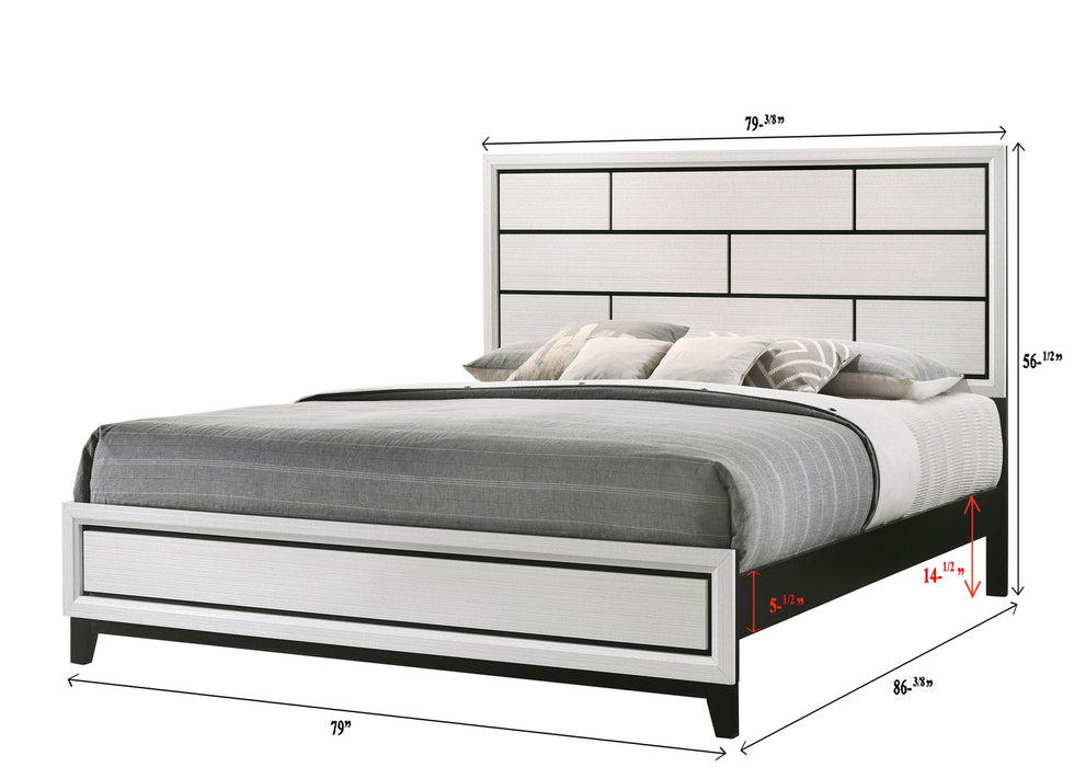 Akerson - King Bed - White