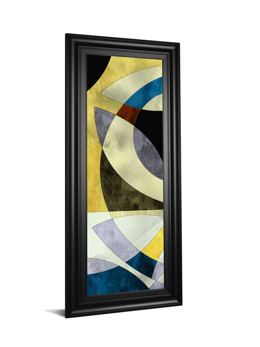 Elliptic Path III By James Burghardt - Framed Print Wall Art - Yellow