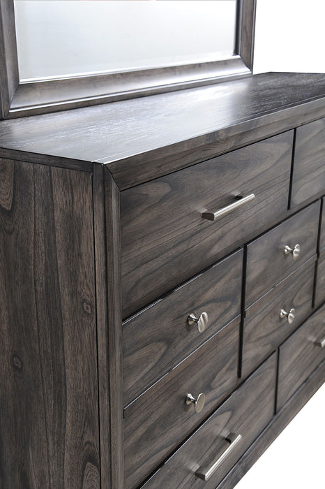 Jaymes - Dresser & Mirror - Gray