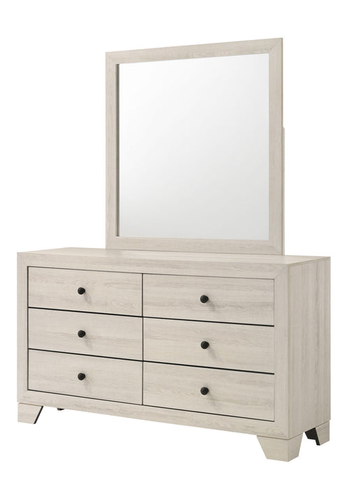 Atticus - Dresser & Mirror - White