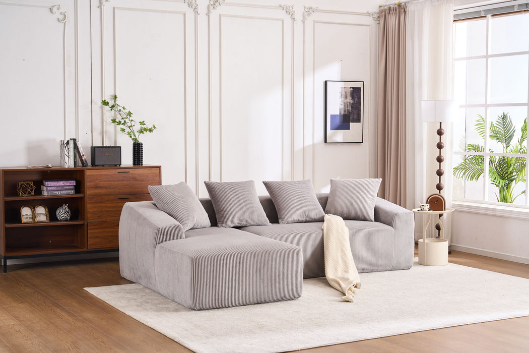 Combined 3 Seater Sofa With 4 Pillows