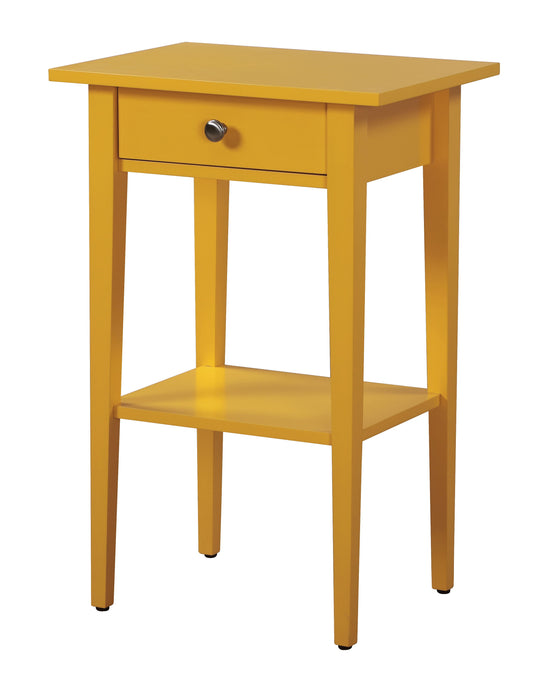 Glory Furniture Dalton Nightstand, Yellow