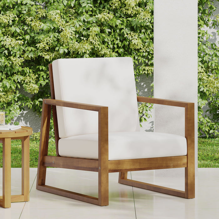 4 Person Outdoor Seating Group With Water Resistant Cushions