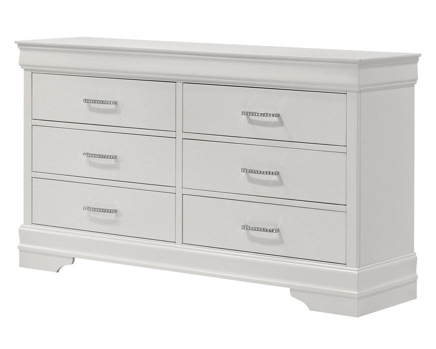 Amalia - Dresser & Mirror - White
