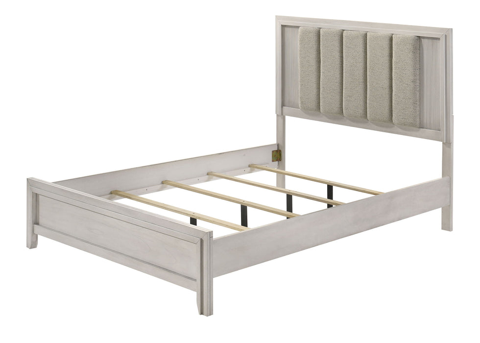 Carlton - Queen 4 Piece Bedroom Set - White Mist