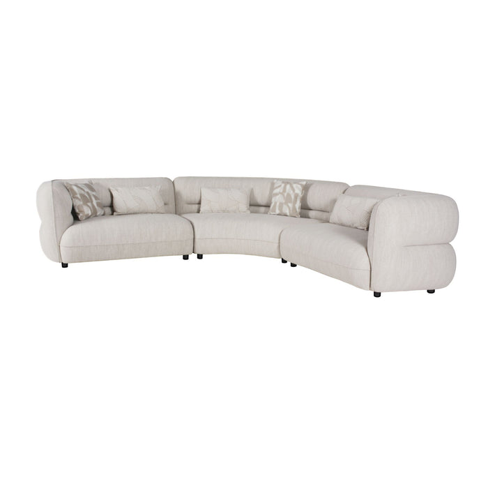 Four Seasons - Sectional Set With 6 Pillows - Camel