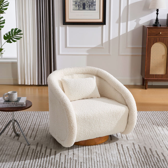 Swivel Accent Chair With 360 Degree Rotating