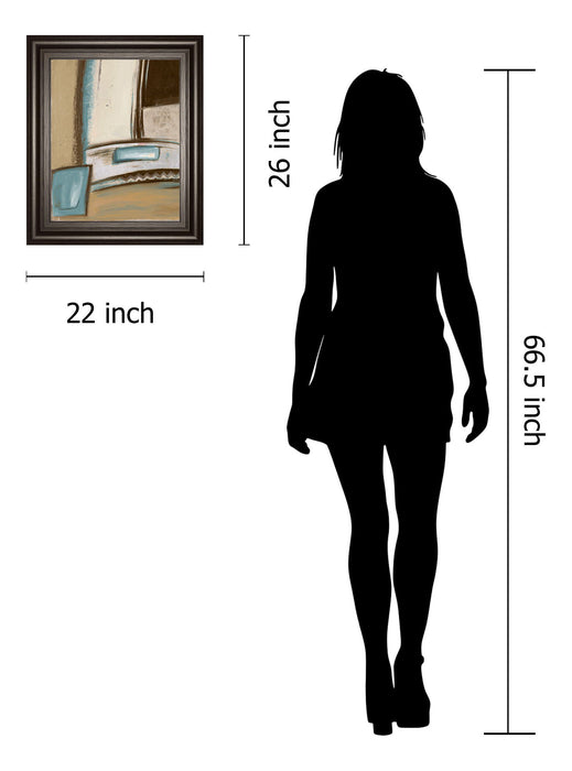 Time Flies On Blue I By Patricia Pinto - Framed Print Wall Art - Blue