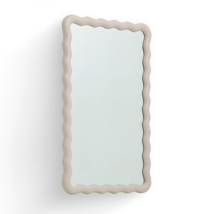 Faire - Squiggle Wall Mirror - Cream