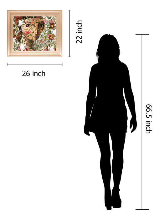 The Thief By Didier Lourenco - Framed Print Wall Art - Pink