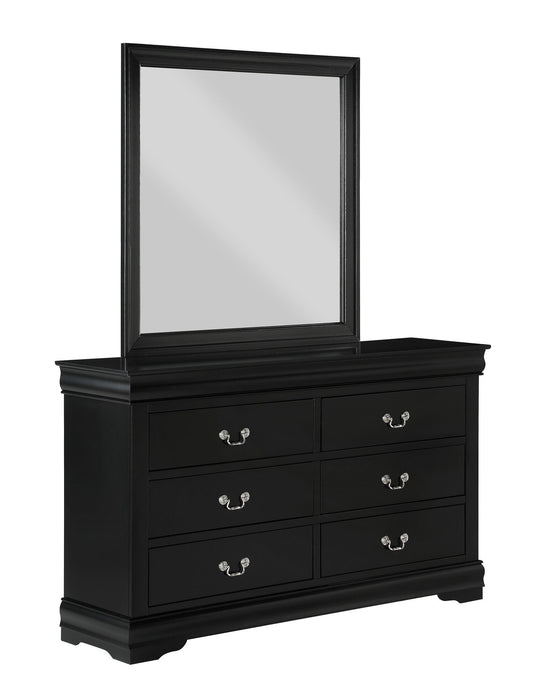 Louis Philip - Full 5 Piece Bedroom Set - Black