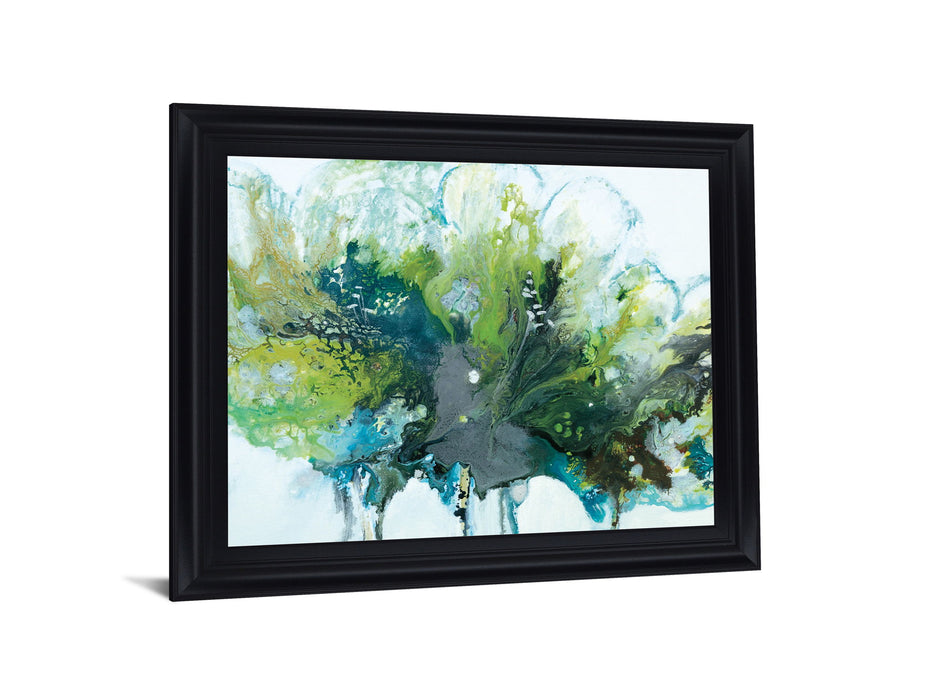 Verdant Surge - 28" x 34" Framed Wall Art