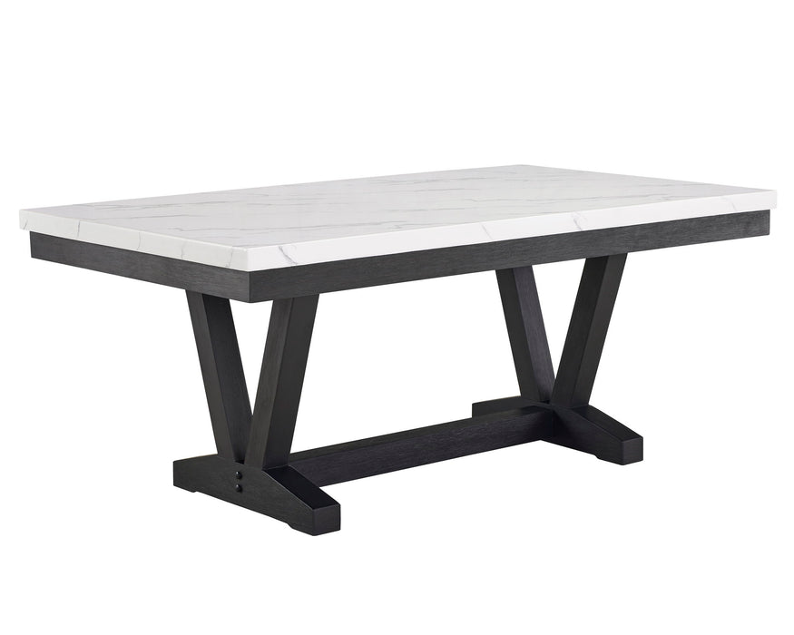 Vance - 5 Piece Dining Room Set - Charcoal / Dove