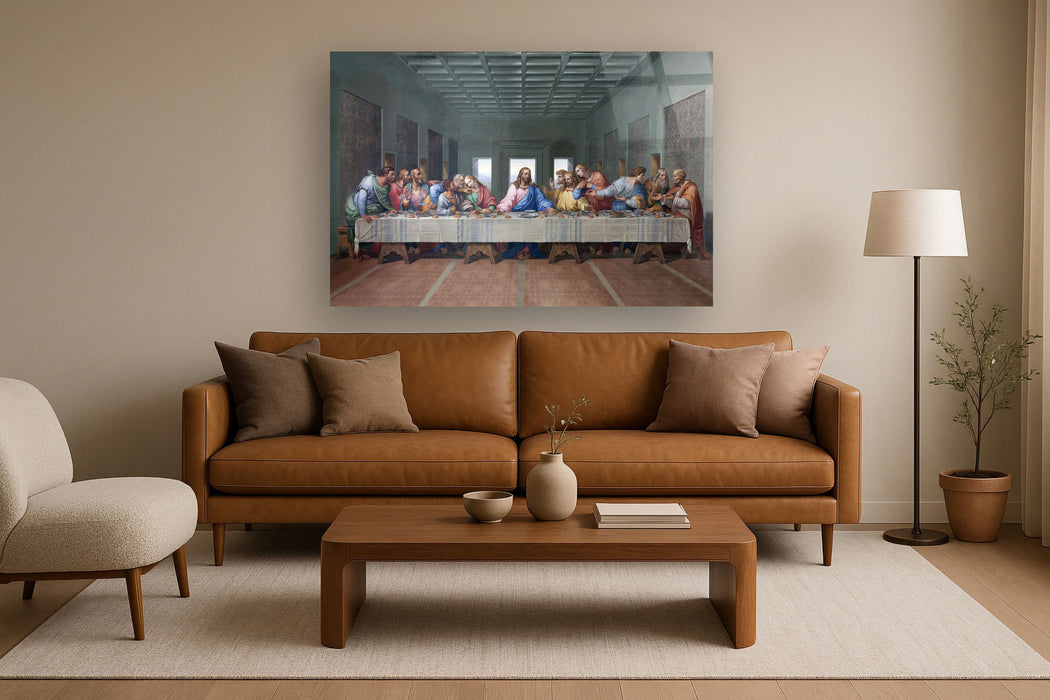 Temp Glass With Foil - Last Supper - Light Brown