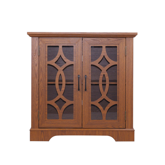 Spacious Sideboard With Adjustable Shelf Storage - Dark Oak