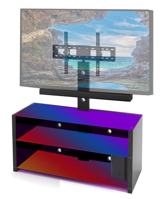 Glass TV Stand For 65" TV - Blue