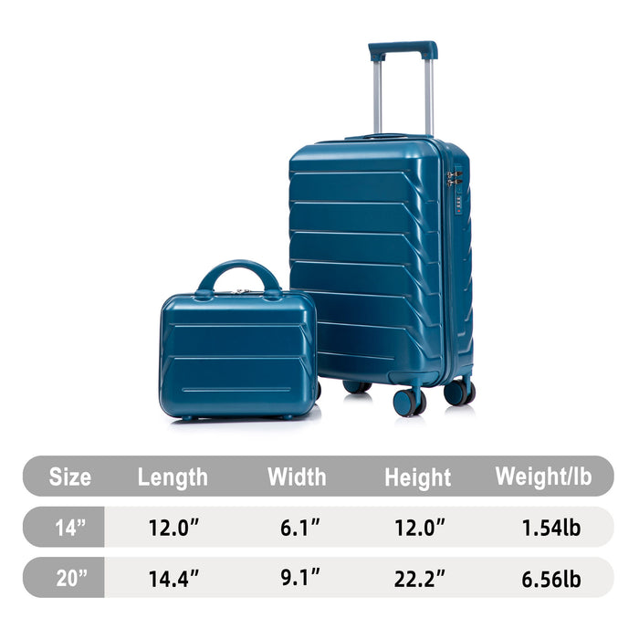 Spinner Luggage Set With Combination Lock