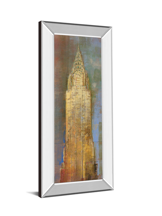 Chrysler By Longo - Mirror Framed Print Wall Art - Yellow