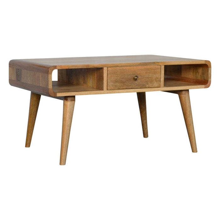 Curved Coffee Table - Oak