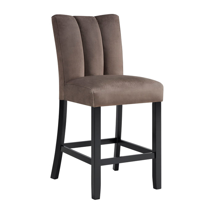 Vega - 5 Piece Counter Dining Room Set - Gray / Black