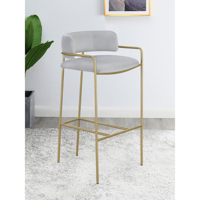 Allemonde - Low Back Stool - Gray