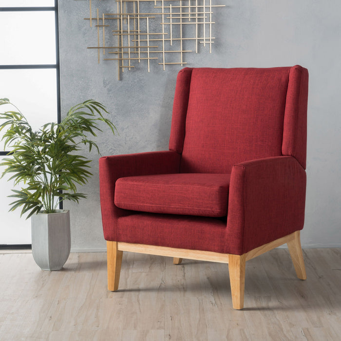 Modern Accent Chair With Padded Cushion Seat
