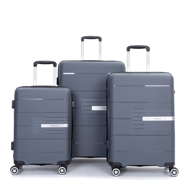 Hardshell Suitcase Double Spinner Wheels Luggage Sets, Lightweight With Tsa Lock, 3 Piece Set
