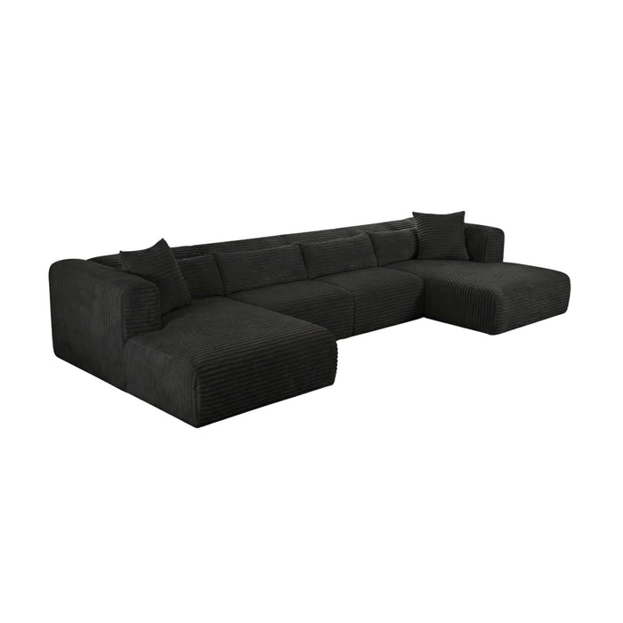 Tarra - Fluffy Oversized Corduroy Modular Sectional