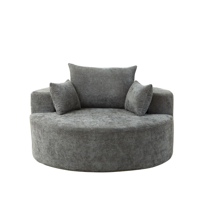 Single Sofa, Sleeper Chair For Living Room - Gray