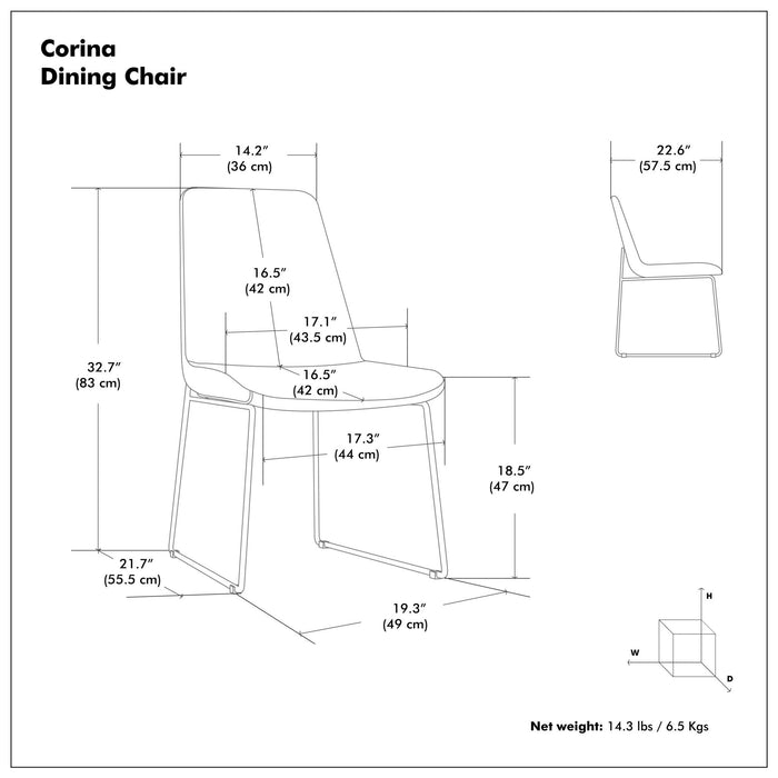 Corina - Upholstery Dining Chair (Set of 2)