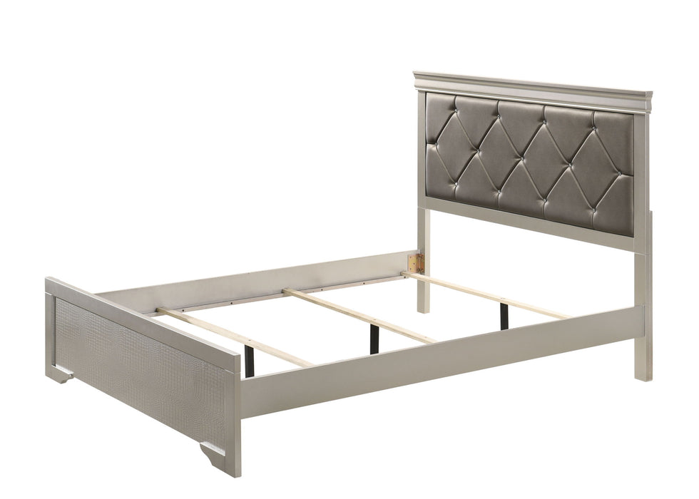 Amalia - King Bed - Silver