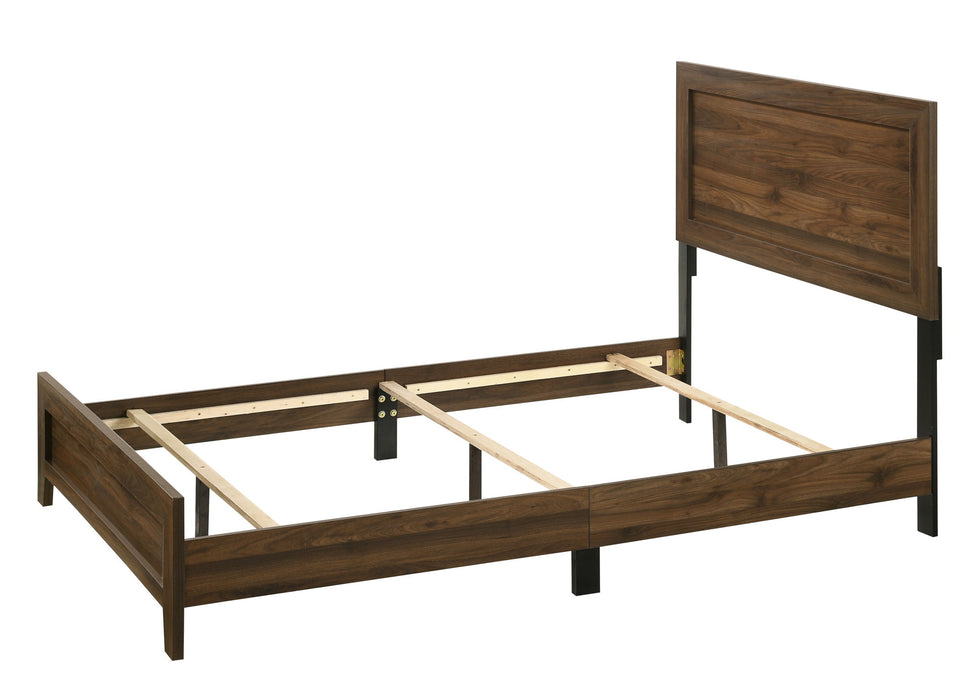 Millie - Full 4 Piece Bedroom Set - Brown Cherry