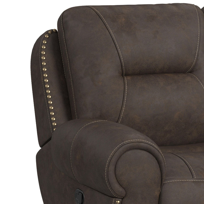 Topeka - Recliner - Rocky Brown