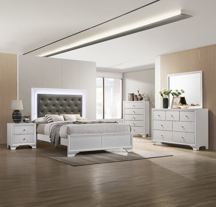 Lyssa - King 5 Piece Bedroom Set - White