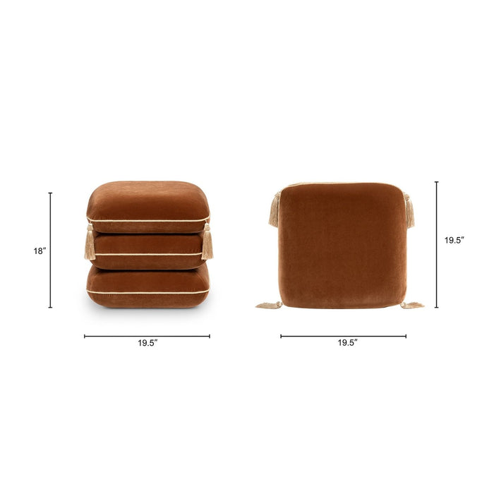 Monarch - Squared Upholstered Ottoman
