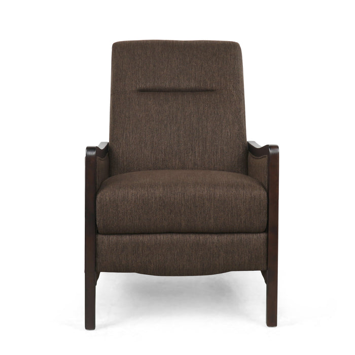 Drury - Contemporary Fabric Upholstered Pushback Recliner