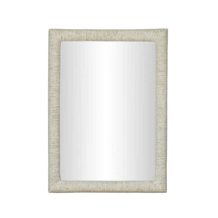 Orpheus - 34" x 47" Ribbed Rectangular Wall Mirror - Faux Stone