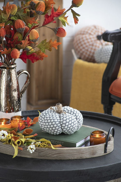 Knite Pumpkin Ornament Decor For Holiday Harvest Festival Fall Festival & Thanksgiving