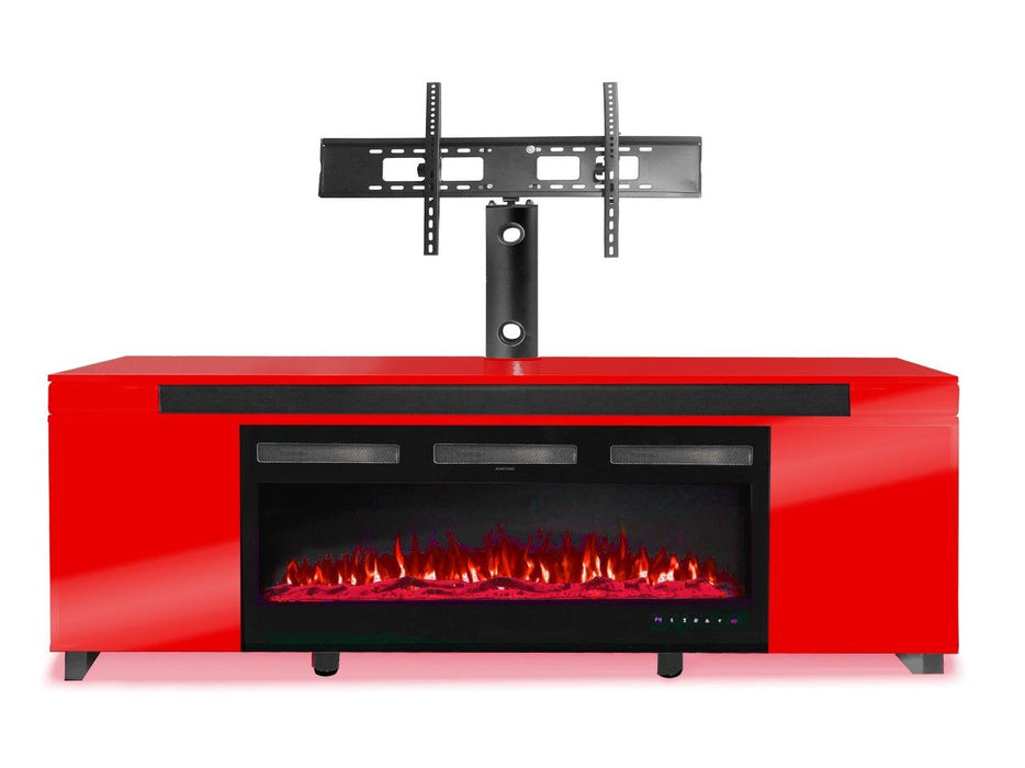 Fireplace TV Stand For 75-80" TV's - Red